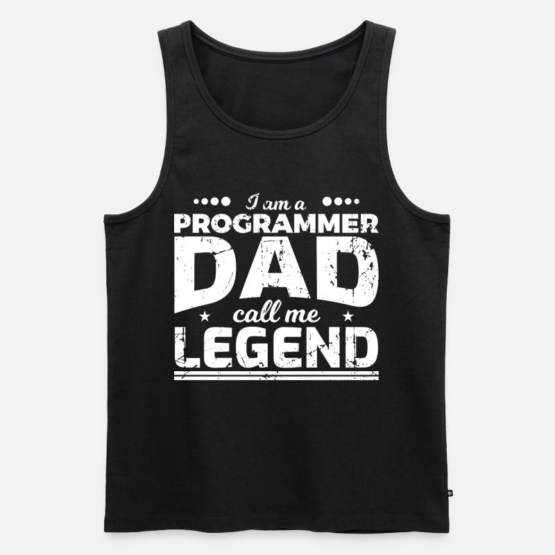 Coder Dad - Men's Premium Organic Tank Top - black