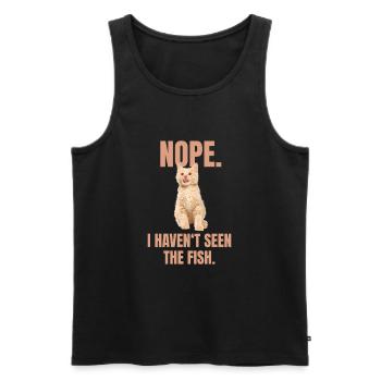 Freche Katze Meme - Männer Premium Bio Tank Top - Schwarz - Vorne - AI Model Male 178 light (178cm)