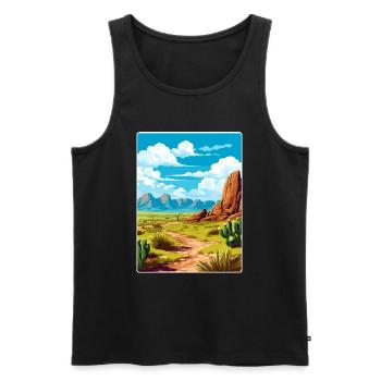 Big Bend National Park Travel Poster Souvenir WPA - Men's Premium Organic Tank Top - black - Front - Michal (187cm)