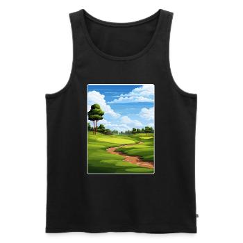 Tpc Boston Golf Club Affiche de voyage Souvenir WPA - Débardeur bio Premium Homme - noir - Devant - Michal (187cm)
