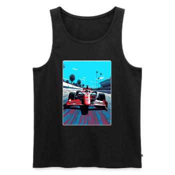 Mexique Circuit Motorsport Race Voyage Affiche WPA - Débardeur bio Premium Homme - noir - Devant - Michal (187cm)