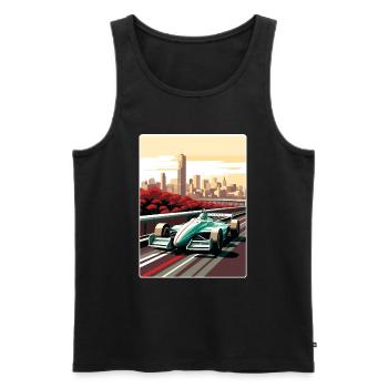 Melbourne Circuit Motorsport Rennen Australien Rennen - Männer Premium Bio Tank Top - Schwarz - Vorne - AI Model Male 178 light (178cm)