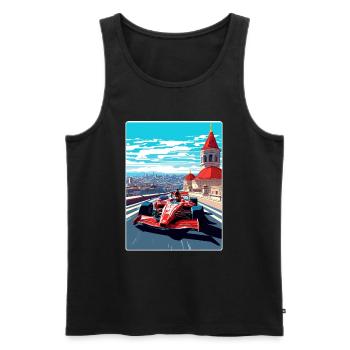 Istanbul Circuit Motorsport Rennen Türkei Reisen WPA - Männer Premium Bio Tank Top - Schwarz - Vorne - Michal (187cm)