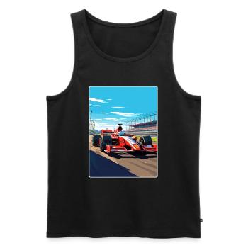 Melbourne Circuit Motorsport Rennen Australien Rennen - Männer Premium Bio Tank Top - Schwarz - Vorne - AI Model Male 178 light (178cm)