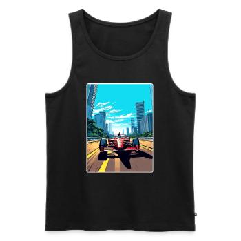 Sao Paulo Circuit Motorsport Race Brazil Travel - Men's Premium Organic Tank Top - black - Front - Michal (187cm)