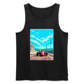 Circuit de Budapest Motorsport Race Hongrie Voyage - Débardeur bio Premium Homme - noir - Devant - Michal (187cm)