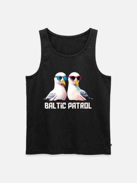Baltic Patrol Seagulls - Men's Premium Organic Tank Top - black