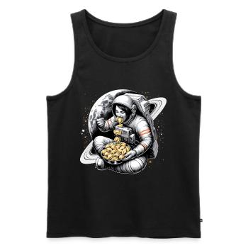 Astronaut Astronautin Pelmeni lecker Geschenk - Männer Premium Bio Tank Top - Schwarz - Vorne - Michal (187cm)
