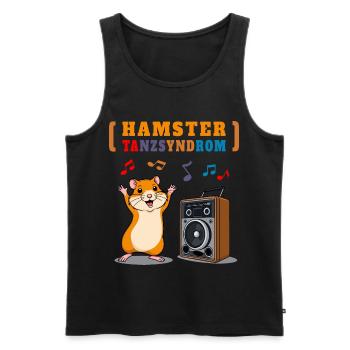 Syndrome de la danse du hamster - Débardeur bio Premium Homme - noir - Devant - Michal (187cm)