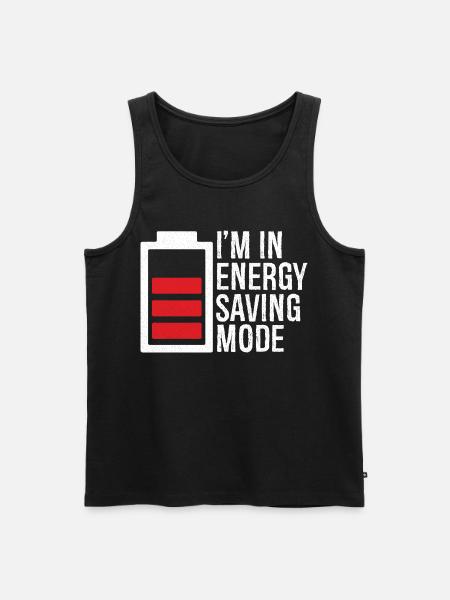 I'm in energy saving mode - Men's Premium Organic Tank Top - black