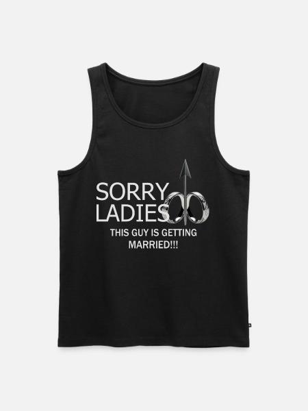 Man will marry - Men's Premium Organic Tank Top - black