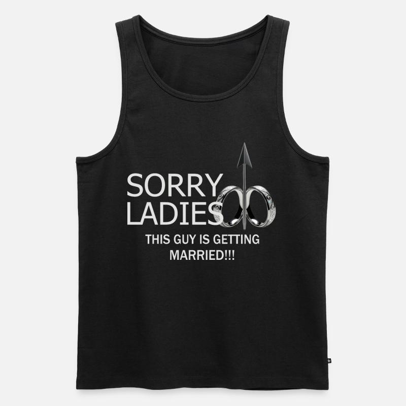Mann wird Heiraten - Männer Premium Bio Tank Top - Schwarz
