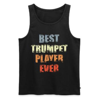 Bester Trompetenspieler - Männer Premium Bio Tank Top - Schwarz - Vorne - AI Model Male 178 light (178cm)