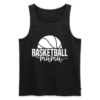 Basketball mama weiß - Männer Premium Bio Tank Top - Schwarz - Vorne - Michal (187cm)