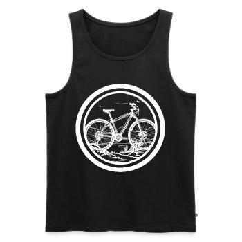 Vtt - Débardeur bio Premium Homme - noir - Devant - Michal (187cm)