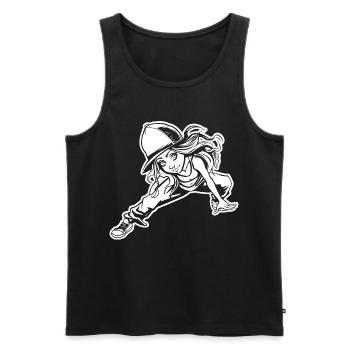 Breakdancer - Men's Premium Organic Tank Top - black - Front - AI Model Male 178 light (178cm)