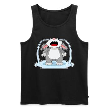 Bunny sad - Men's Premium Organic Tank Top - black - Front - Michal (187cm)