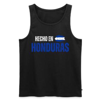 Fabriqué au Honduras, fierté hondurienne - Débardeur bio Premium Homme - noir - Devant - AI Model Male 178 light (178cm)