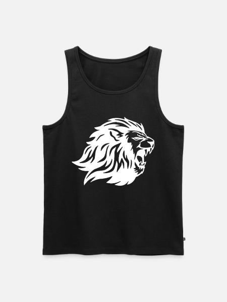 Le roi des animaux (blanc) - Débardeur bio Premium Homme - noir