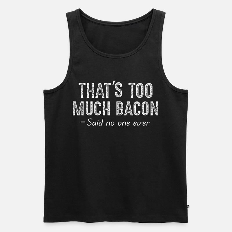 C’est trop de bacon - Débardeur bio Premium Homme - noir