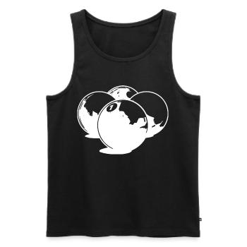 Billardkugeln Zeichnung - Männer Premium Bio Tank Top - Schwarz - Vorne - AI Model Male 178 light (178cm)