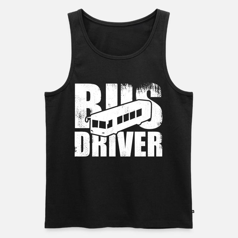 Bus Driver - Männer Premium Bio Tank Top - Schwarz