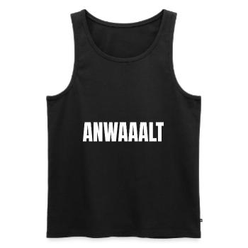 Lawyer Judge Lawyer Funny Sayings - Men's Premium Organic Tank Top - black - Front - Michal (187cm)