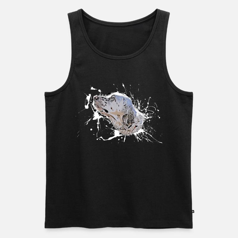 Hund - Männer Premium Bio Tank Top - Schwarz