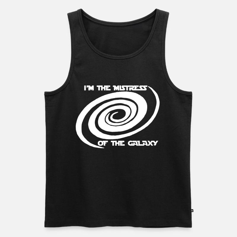 Herrin der Galaxis - Männer Premium Bio Tank Top - Schwarz