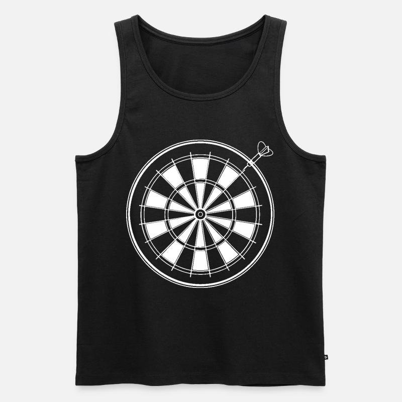 Dart Grafik - Männer Premium Bio Tank Top - Schwarz