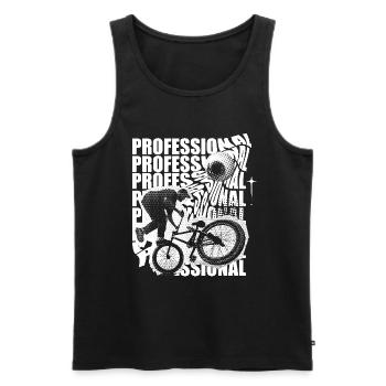 BMX Stunt Professional – Urban Freestyle - Männer Premium Bio Tank Top - Schwarz - Vorne - AI Model Male 178 light (178cm)