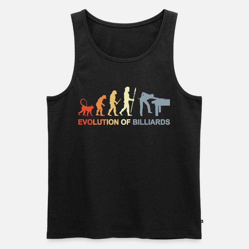Pool Billard Evolution - Männer Premium Bio Tank Top - Schwarz