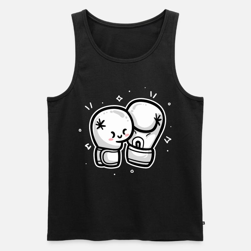 Boxhandschuhe - Männer Premium Bio Tank Top - Schwarz