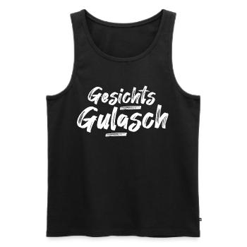 Gesichtsgulasch lustiges Geschenk Kumpel - Männer Premium Bio Tank Top - Schwarz - Vorne - Michal (187cm)