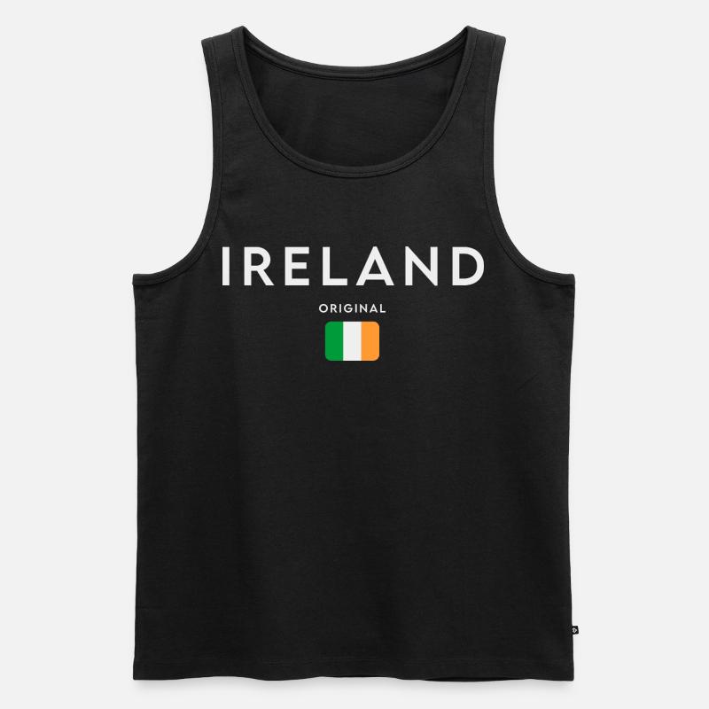 Drapeau de l’Irlande, Irish Pride - Débardeur bio Premium Homme - noir