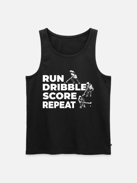 Feldhockeyspieler - Männer Premium Bio Tank Top - Schwarz