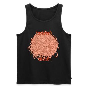 Twisted Mind – Chaos & Aesthetic - Men's Premium Organic Tank Top - black - Front - AI Model Male 178 light (178cm)