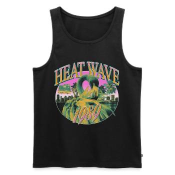 Canicule 1989 – Miami Retro Vibes - Débardeur bio Premium Homme - noir - Devant - AI Model Male 178 light (178cm)