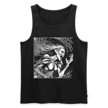 La Sorcière - Débardeur bio Premium Homme - noir - Devant - Michal (187cm)