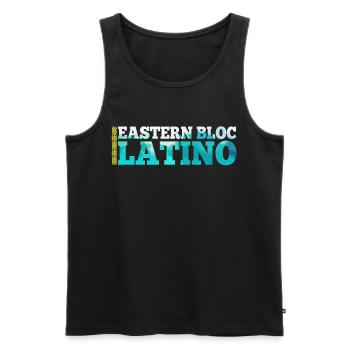 Ostblock Latino Kasache Kasachstan Geschenk - Männer Premium Bio Tank Top - Schwarz - Vorne - Michal (187cm)