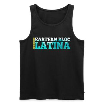 Bloc de l’Est Latina Kazakhstan Kazakhstan Cadeau - Débardeur bio Premium Homme - noir - Devant - AI Model Male 178 light (178cm)