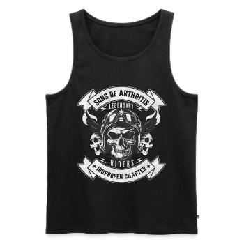Sons of Arthritis Ibuprofen Chapter Biker - Männer Premium Bio Tank Top - Schwarz - Vorne - AI Model Male 178 light (178cm)