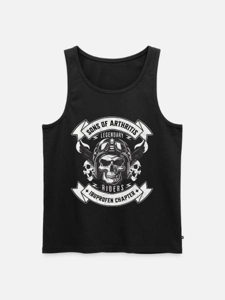 Sons of Arthritis Ibuprofen Chapter Biker - Men's Premium Organic Tank Top - black