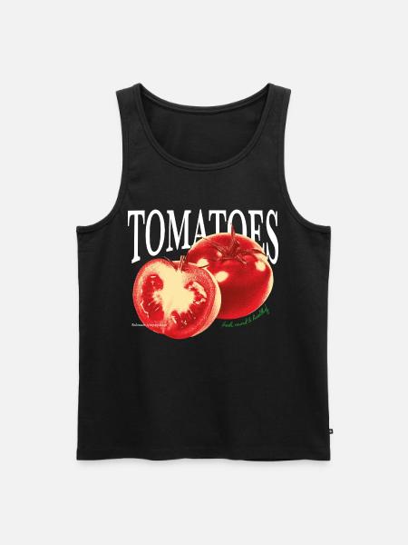 Tomatoes – Fresh Foodie Statement - Men's Premium Organic Tank Top - black