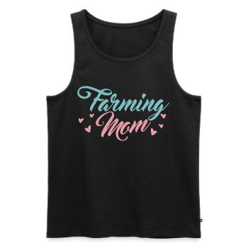 Bäuerin Mama - Männer Premium Bio Tank Top - Schwarz - Vorne - AI Model Male 178 light (178cm)