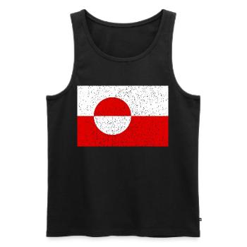 Greenland - Men's Premium Organic Tank Top - black - Front - AI Model Male 178 light (178cm)