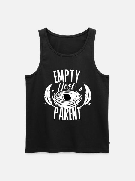 Empty Nest Parent – Minimal Eltern Design - Men's Premium Organic Tank Top - black