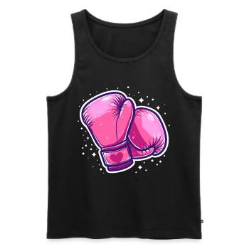 Boxing Gloves Graphic - Men's Premium Organic Tank Top - black - Front - AI Model Male 178 light (178cm)