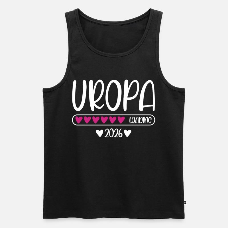 Uropa 2026 loading - Männer Premium Bio Tank Top - Schwarz