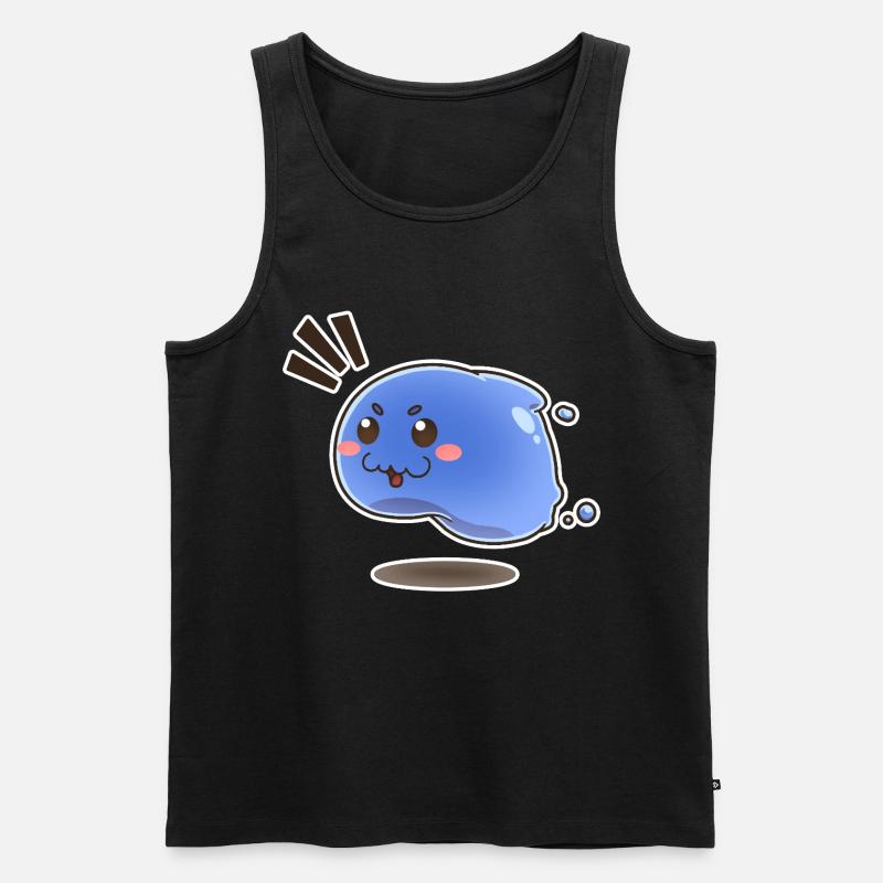 Kleiner springender Schleim - Männer Premium Bio Tank Top - Schwarz